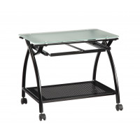 OSP Home Furnishings NWP30-BK Newport Mobile File with Black Powder Coated Steel Frame